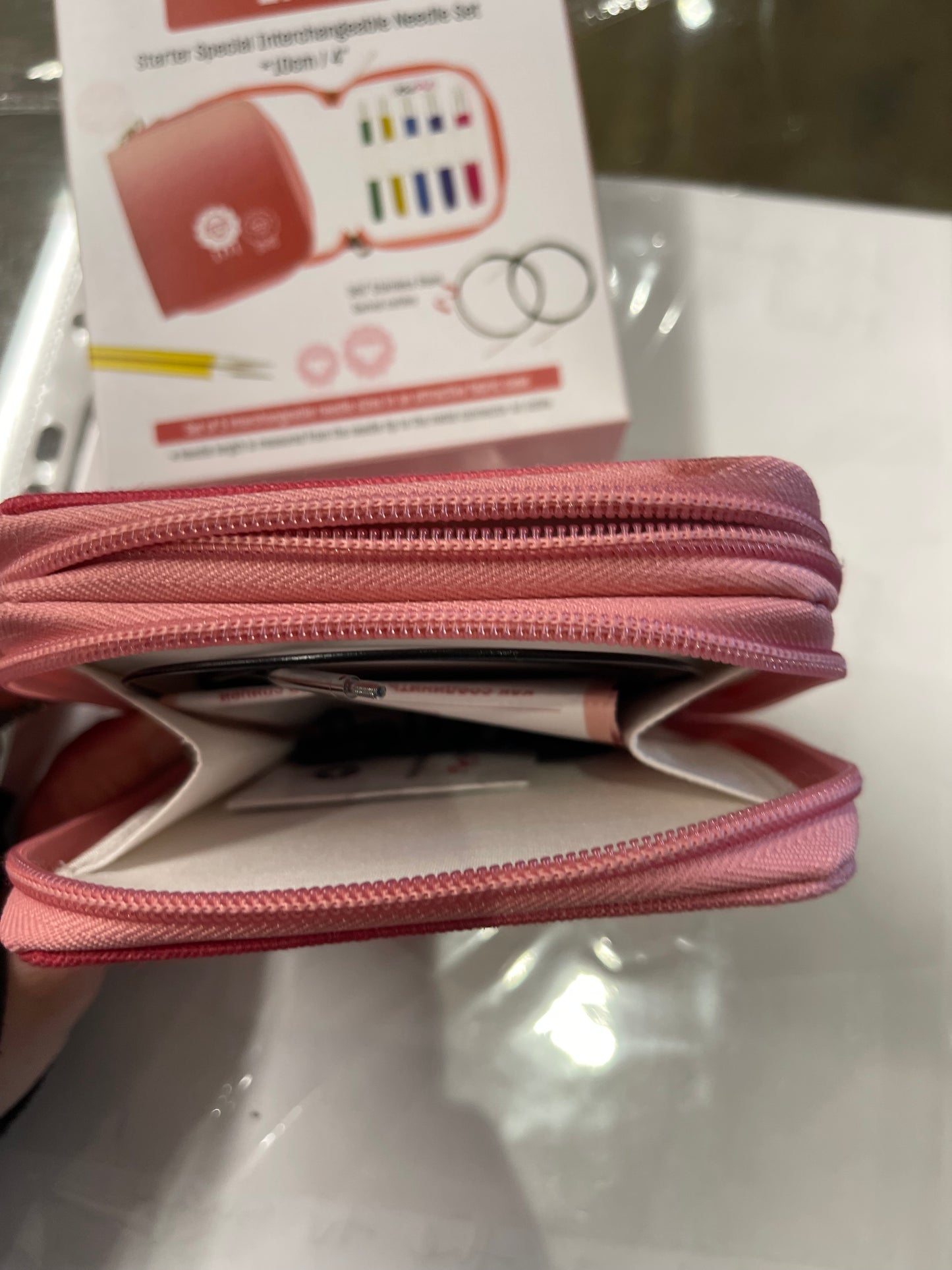 Starter interchangeable knitting needle set