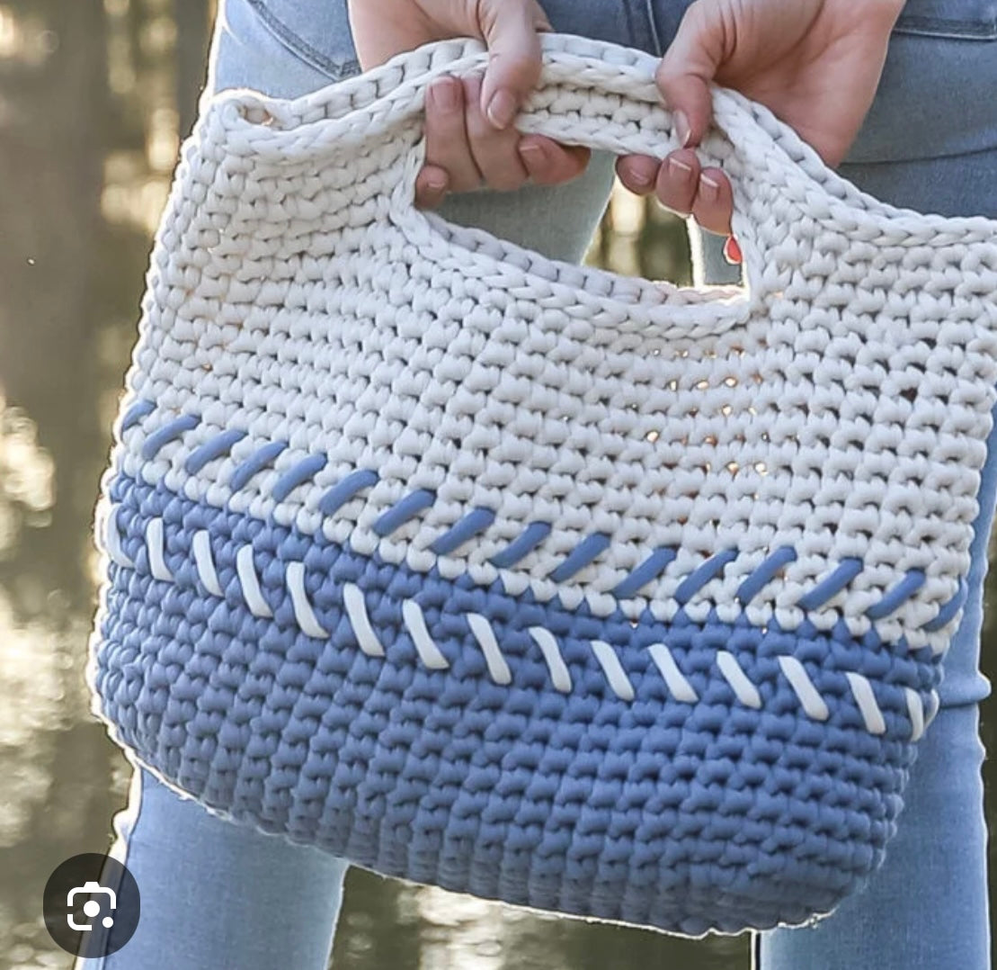 Crochet a bag intermediate level yarn and hook included Sunday 15th March