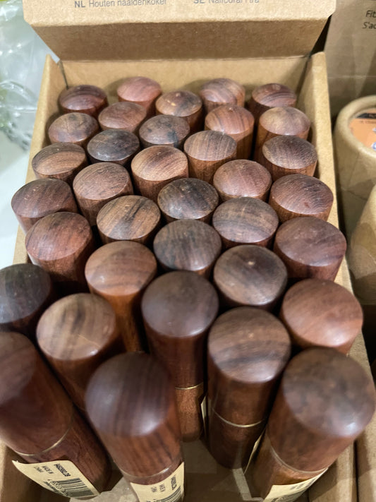 Wooden Screw top needle holder